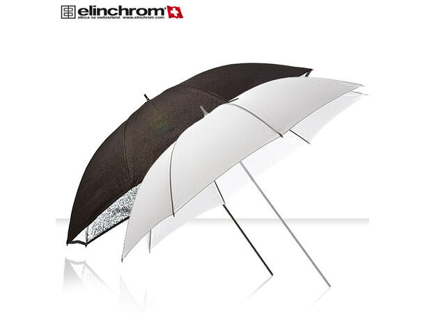 Elinchrom EL-26062 Eco Paraply Sett Paraplypakke 83cm, hvit/transp. og sølv